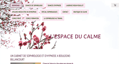 Desktop Screenshot of espaceducalme.fr