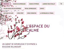 Tablet Screenshot of espaceducalme.fr